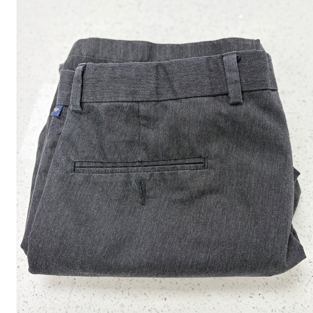 Dockers Stain Defender Mens Dress Pants 36x29 Charcoal Gray Flat Front Chinos - Picture 4 of 4